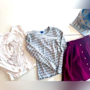 SOLD Girls Tops and Skirt. Sold together.